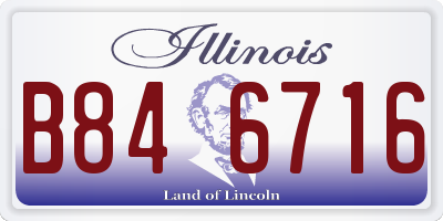 IL license plate B846716