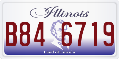 IL license plate B846719