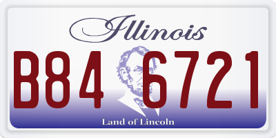 IL license plate B846721
