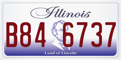 IL license plate B846737