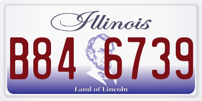 IL license plate B846739