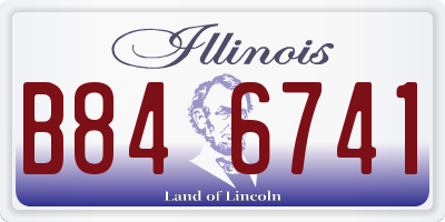 IL license plate B846741