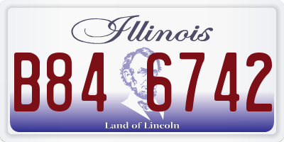 IL license plate B846742