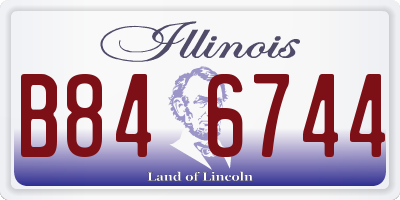 IL license plate B846744