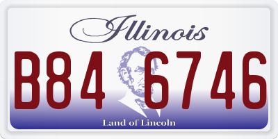 IL license plate B846746