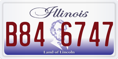 IL license plate B846747
