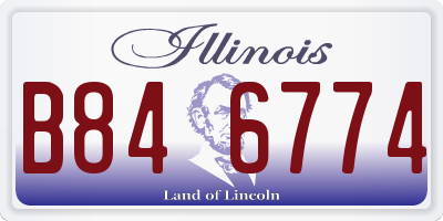 IL license plate B846774