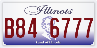 IL license plate B846777