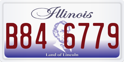 IL license plate B846779