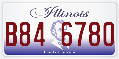 IL license plate B846780