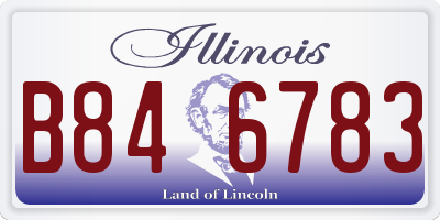 IL license plate B846783