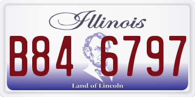 IL license plate B846797