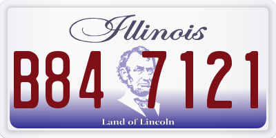 IL license plate B847121