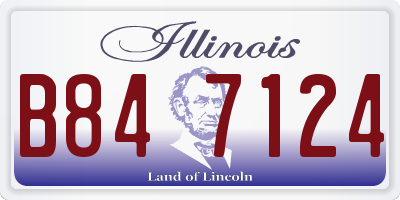 IL license plate B847124