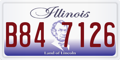 IL license plate B847126