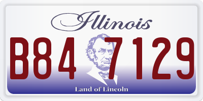 IL license plate B847129