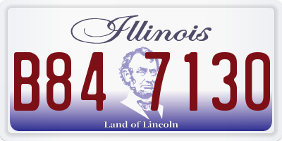 IL license plate B847130