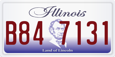 IL license plate B847131