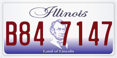 IL license plate B847147