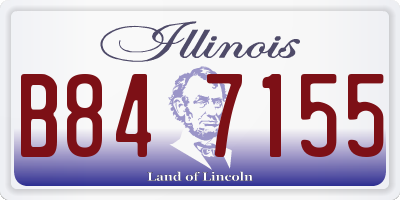 IL license plate B847155