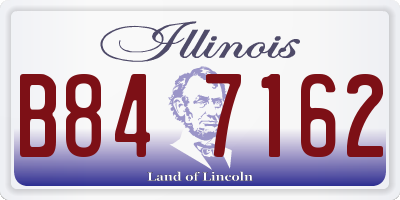 IL license plate B847162