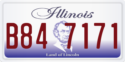 IL license plate B847171
