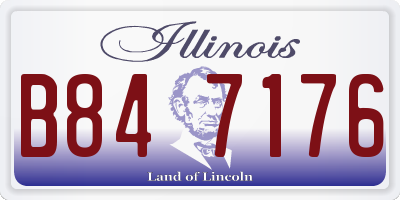 IL license plate B847176