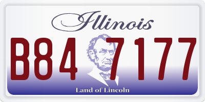 IL license plate B847177
