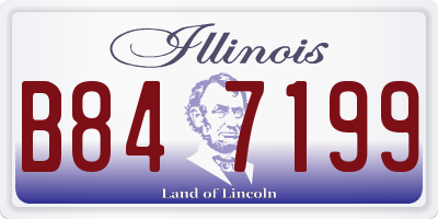 IL license plate B847199
