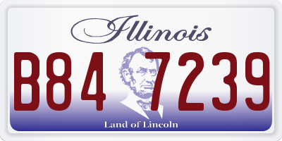 IL license plate B847239
