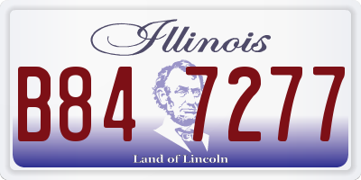 IL license plate B847277