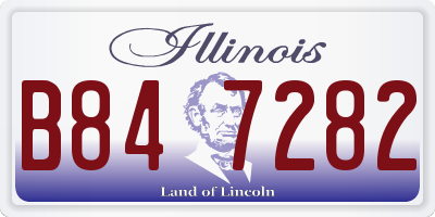IL license plate B847282