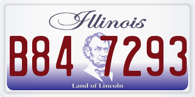 IL license plate B847293