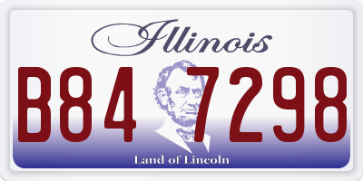 IL license plate B847298