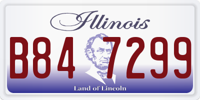 IL license plate B847299
