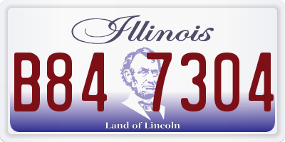 IL license plate B847304
