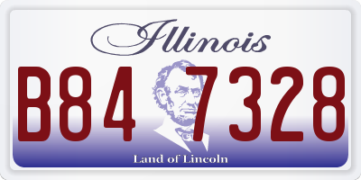 IL license plate B847328