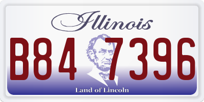 IL license plate B847396