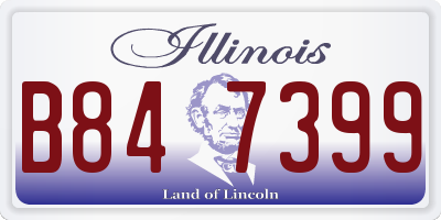 IL license plate B847399