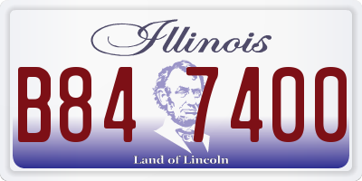 IL license plate B847400
