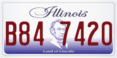 IL license plate B847420