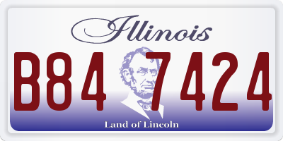 IL license plate B847424