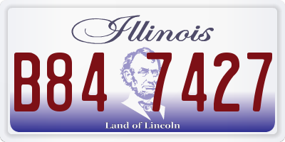 IL license plate B847427