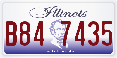 IL license plate B847435