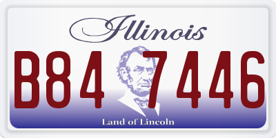 IL license plate B847446