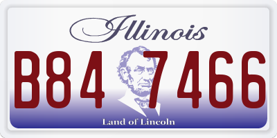IL license plate B847466