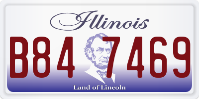 IL license plate B847469