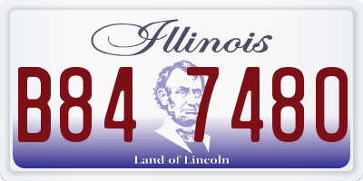 IL license plate B847480