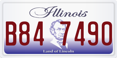 IL license plate B847490