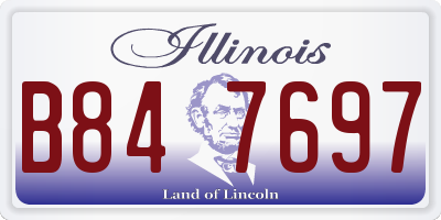 IL license plate B847697